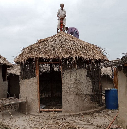 Nhà tre cho người dân Pakistan bị ảnh hưởng bởi lũ lụt