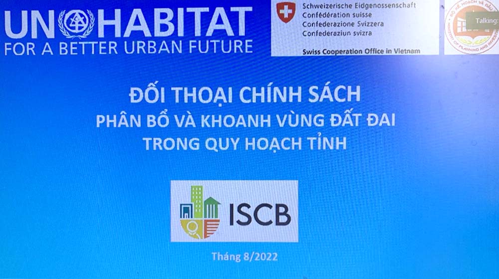 Đối thoại chính sách “Phương án phân bổ và khoanh vùng đất đai trong quy hoạch tỉnh”