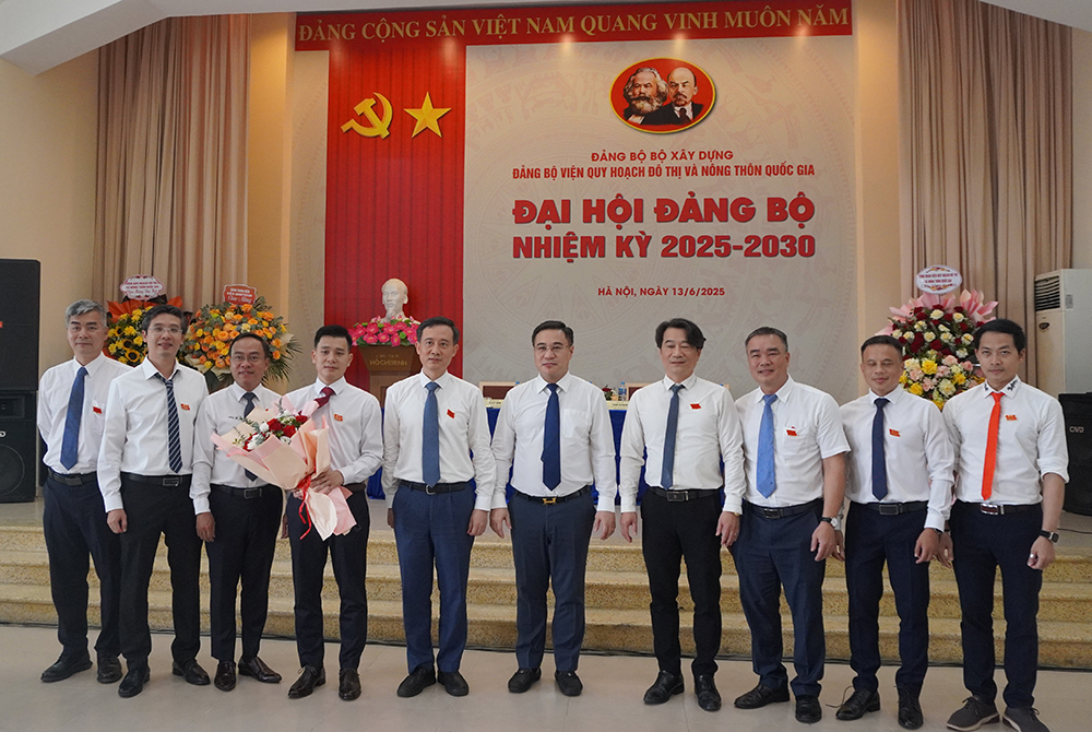Đại hội Đảng bộ Viện Quy hoạch đô thị và nông thôn quốc gia nhiệm kỳ 2025-2030 thành công tốt đẹp