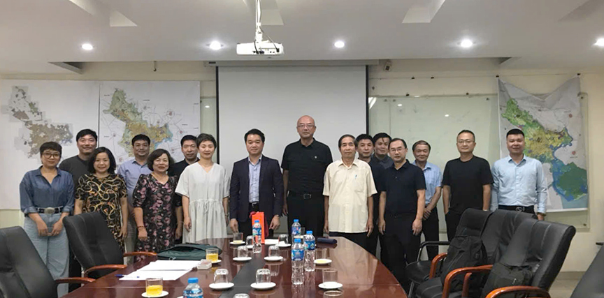Phó Viện trưởng Viện Quy hoạch đô thị và nông thôn quốc gia tiếp và làm việc với đoàn lãnh đạo trường Đại học Chiết Giang 