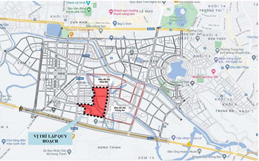 Nghệ An sắp có khu đô thị gần 145.000m2 ven sông Vinh