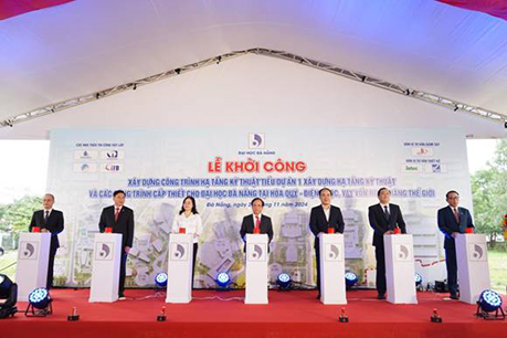 Đại học Đà Nẵng khởi công hạng mục hạ tầng kỹ thuật có giá trị xây lắp và thiết bị hơn 300 tỷ đồng