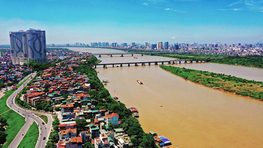 Hà Nội triển khai đồng bộ quy hoạch khu vực bãi sông Hồng, sông Đuống