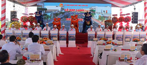 LONG AN: HỢP LONG CẦU VÀM CỎ ĐÔNG VÀ KHỞI CÔNG XÂY DỰNG ĐƯỜNG TỈNH 822B