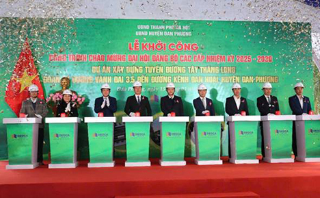 Hà Nội khởi công đường 10 làn xe, 1.300 tỉ