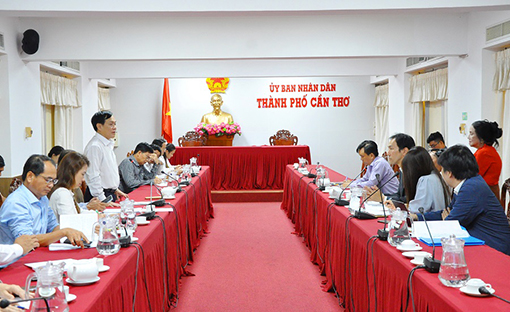Lãnh đạo TP Cần Thơ tiếp và làm việc với Đoàn công tác JICA Việt Nam