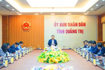 UBND tỉnh nghe báo cáo Đồ án điều chỉnh quy hoạch chung xây dựng và Đề án điều chỉnh ranh giới Khu kinh tế Đông Nam Quảng Trị