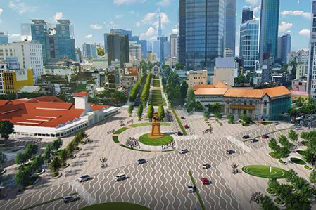 TP.HCM sẽ trồng me chua, lộc vừng ở quảng trường trước chợ Bến Thành