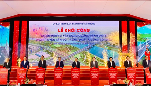 Hải Phòng khởi công dự án đường vành đai 2 trị giá hơn 7.000 tỷ đồng