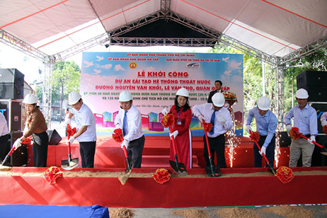 Khởi công dự án giúp khắc phục tình trạng ngập nước tại quận Gò Vấp