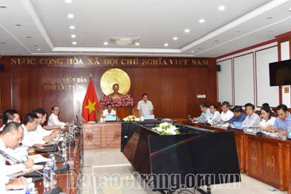 Chủ tịch UBND tỉnh chủ trì cuộc họp các nội dung liên quan đến ý tưởng về quy hoạch trên địa bàn thành phố Sóc Trăng và lân cận