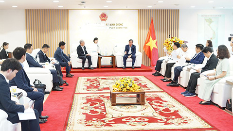 Lãnh đạo UBND tỉnh tiếp Tập đoàn Tokyu