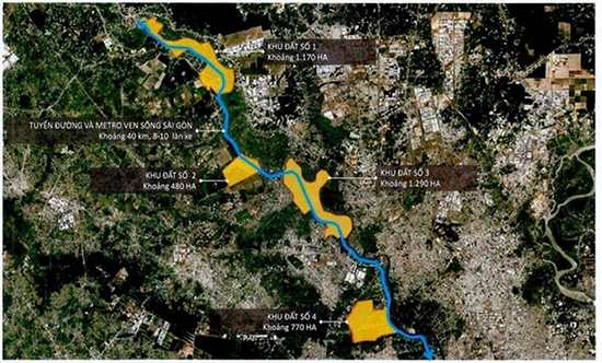 Sun Group đề xuất làm 40 km đường ven sông và metro ở TP.HCM