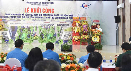Khởi công dự án nhà ở xã hội đầu tiên bằng nguồn tài chính công đoàn