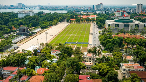 Cơ bản hoàn thành Dự án mở rộng Quảng trường Ba Đình trước tiến độ