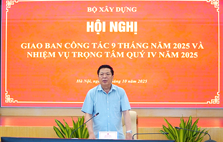 Bộ Xây dựng đạt nhiều kết quả tích cực trong 9 tháng đầu năm 2025