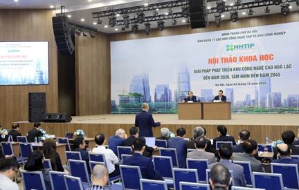 Hội thảo khoa học “Giải pháp phát triển khu công nghệ cao Hòa lạc đến năm 2030, tầm nhìn đến năm 2045”