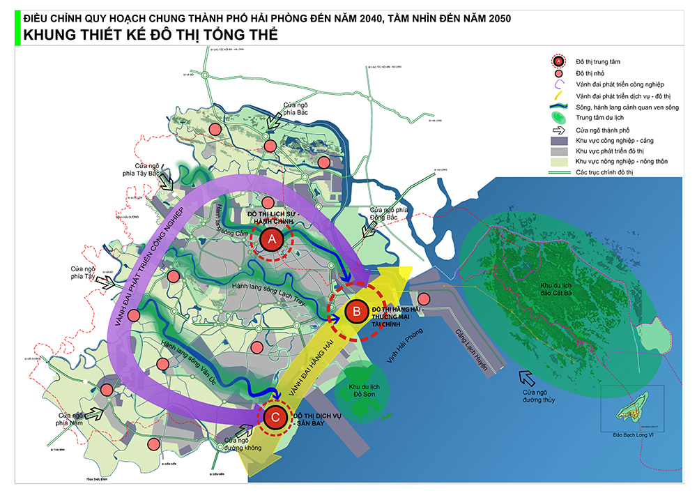 Điều chỉnh Quy hoạch chung thành phố Hải Phòng đến năm 2040, tầm nhìn đến năm 2050