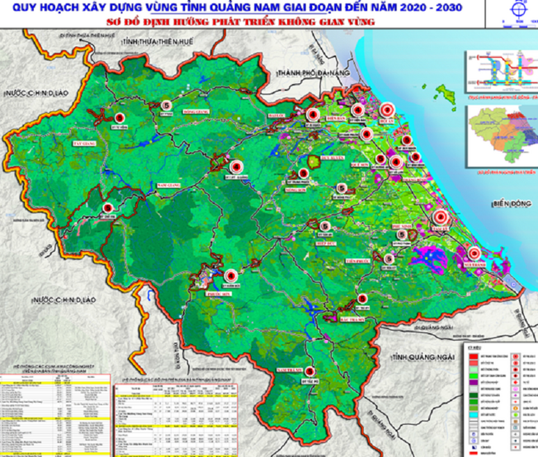 Quy hoạch tỉnh Quảng Nam thời kỳ 2021 - 2030, tầm nhìn đến năm 205