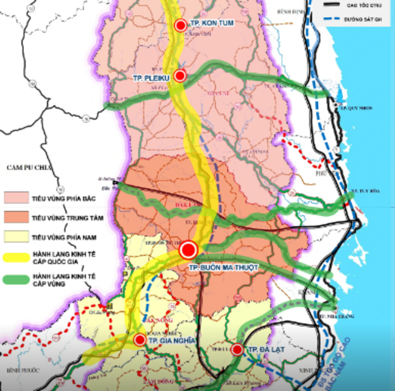 Quy hoạch vùng Tây Nguyên thời kỳ 2021 – 2030, tầm nhìn đến năm 2050