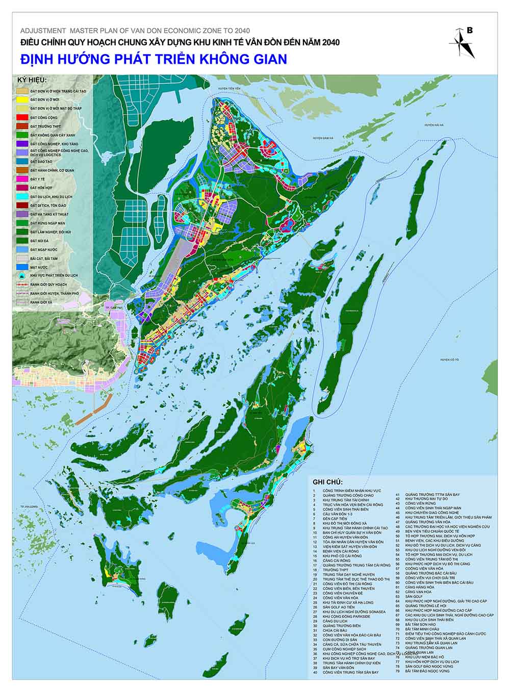 Quy hoạch chung xây dựng KKT Vân Đồn đến năm 2040